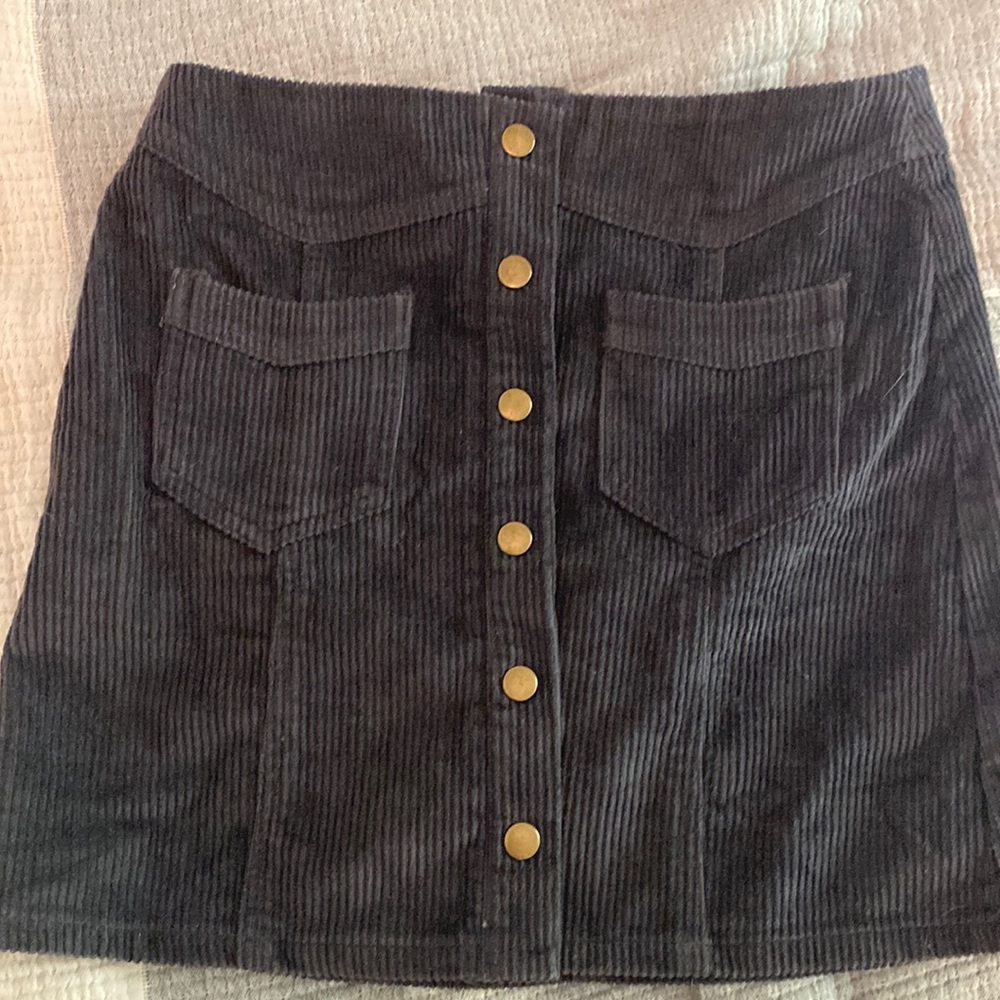 She & Sky corduroy boutique button skirt size small